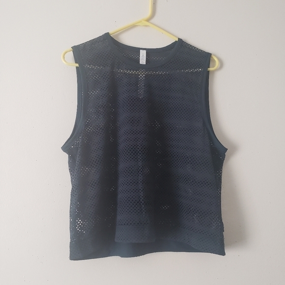 Lululemon Sweat Your Heart Out Tank In Submarine - Picture 3 of 7